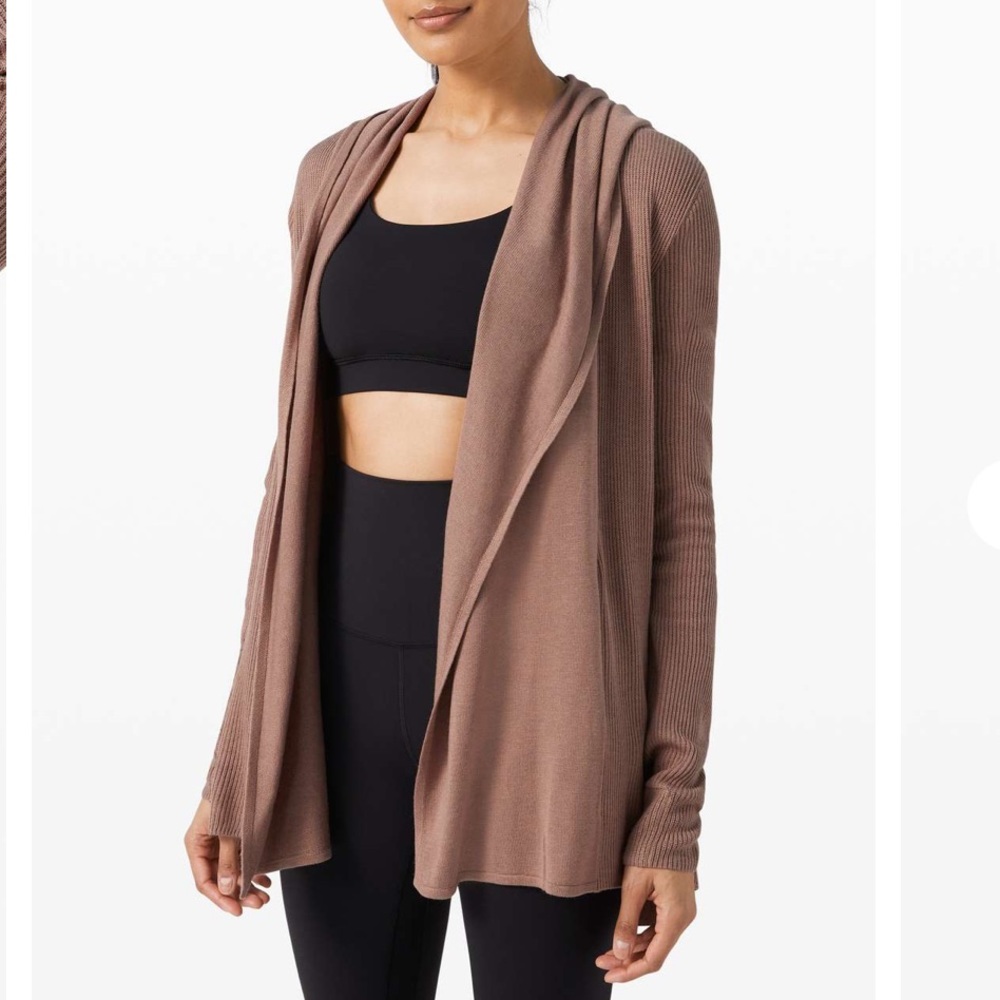 Lululemon Sundown Cashmere blend Sweater Wrap Cardigan, 4